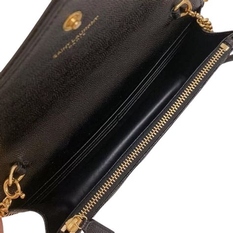 ysl woc black ghw|Envelope WOC Small Grained Leather Black GHW .